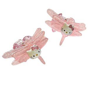 VERY Rare Vintage Hello Kitty Hair Clips Dragonfly Sanrio 90s y2k dragonfly UNOP